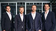 Ole Rahmel, André Perzl, Daniel Pankofer (v.l.) haben künftig das Sagen beim HC Erlangen. René Selke (ganz rechts) wechselt in den Aufsichtsrat.