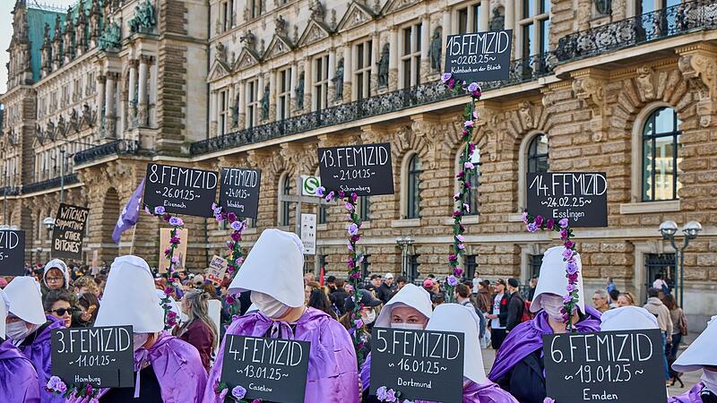 Demonstrationen zum Frauentag in Hamburg