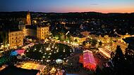 Schlossplatzfest in Coburg – hier mal aus der Vogel- beziehungsweise Drohnenperspektive.