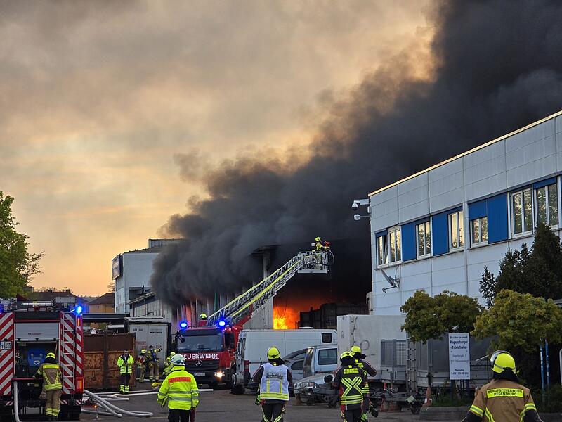 Gro&szlig;brand in Regensburg