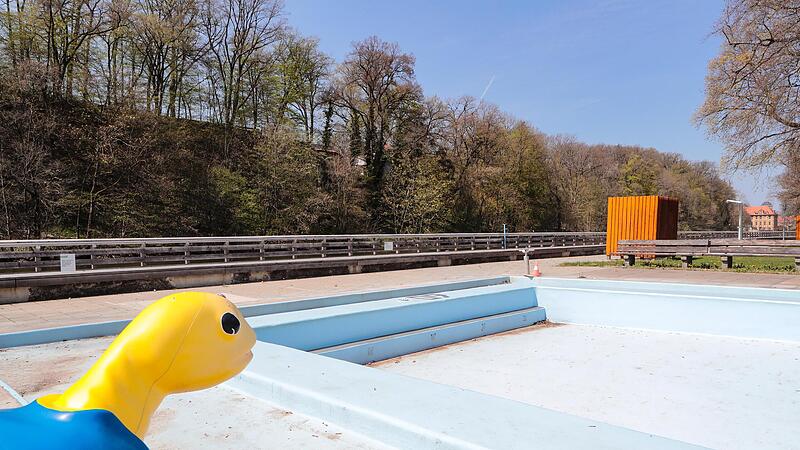 Auch das Hainbad wartet noch auf Gäste.