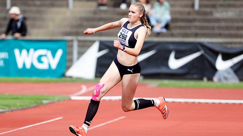 Eva Kalb nimmt Anlauf f&uuml;r den n&auml;chsten Sprung