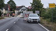 Nichts geht mehr: Reckendorf ist Sperrgebiet, die Bundesstra&szlig;e B279 ist dicht. Mal wieder.
