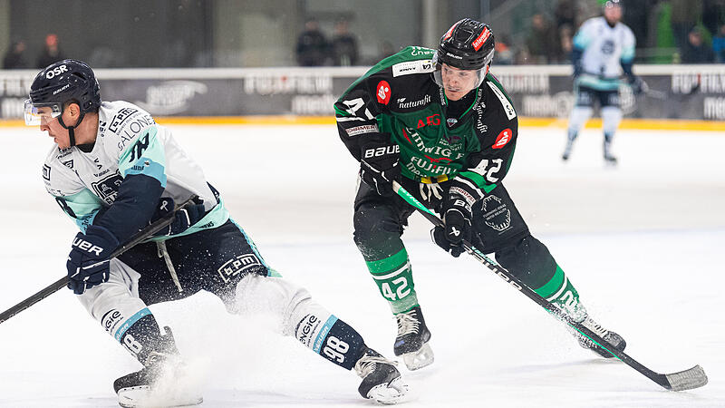 Tim Zimmermann (rechts) machte 146 Spiele im Trikot des Höchstadter EC. Ein weiteres Spiel kommt für den Angreifer nicht hinzu.