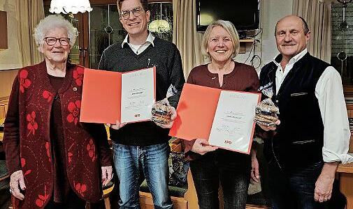 Wilmya Zimmermann (von links), Simon Berninger, Gisela Marquardt und Wolfgang Fees. Wilmya Zimmermann (von links), Simon Berninger, Gisela Marquardt und Wolfgang Fees.