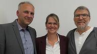 Das neue Bürgermeistertrio: (von links) Zweiter Bürgermeister Michael Röder, Erste Bürgermeisterin Heike Vogt, Dritter Bürgermeister Bernhard Herterich. Das neue Bürgermeistertrio: (von links) Zweiter Bürgermeister Michael Röder, Erste Bürgermeisterin Heike Vogt, Dritter Bürgermeister Bernhard Herterich.