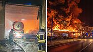 Großbrand in Lichtenfels: Feuerwehr setzt ungewöhnliches Gerät ein Großbrand in Lichtenfels: Feuerwehr setzt ungewöhnliches Gerät ein