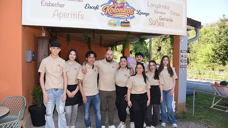 Neuer&ouml;ffnung Eiscaf&eacute; und Lounge am Bahnhof in Gr&auml;fenberg