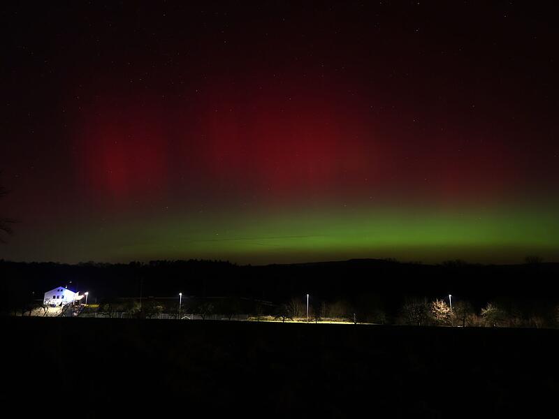 Polarlichter &uuml;ber Oberfranken