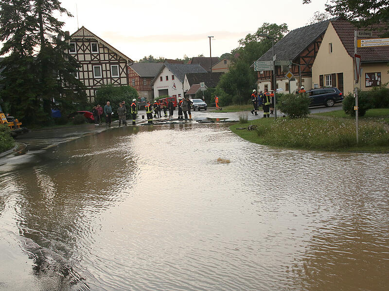 Überschwemmungen im Landkreis Coburg