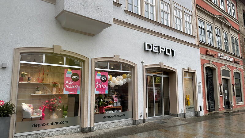 Wie geht&rsquo;s weiter mit Depot? Die Filiale am Marktplatz in Coburg gibt es seit 2017.