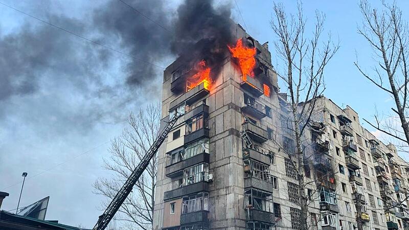 Die russischen Angriffe auf die Ukraine  gehen pausenlos weiter.