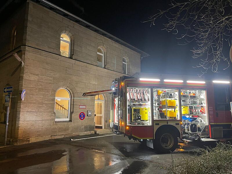 Brand am Kulmbacher Bahnhof