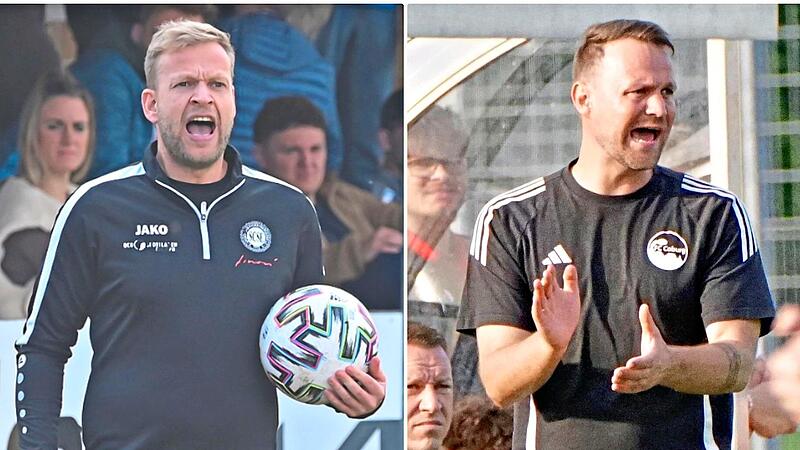 Jakob Engelmann und der SC Sylvia Ebersdorf (links) empfangen am kommenden Mittwoch zum Landesliga-Auftakt den FC Coburg um Calle Schiebel.Hagen Lehmann Jakob Engelmann und der SC Sylvia Ebersdorf (links) empfangen am kommenden Mittwoch zum Landesliga-Auftakt den FC Coburg um Calle Schiebel.Hagen Lehmann
