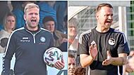 Jakob Engelmann und der SC Sylvia Ebersdorf (links) empfangen am kommenden Mittwoch zum Landesliga-Auftakt den FC Coburg um Calle Schiebel.Hagen Lehmann Jakob Engelmann und der SC Sylvia Ebersdorf (links) empfangen am kommenden Mittwoch zum Landesliga-Auftakt den FC Coburg um Calle Schiebel.Hagen Lehmann