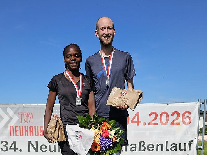 Brendah Kebeya und Karsten Meier