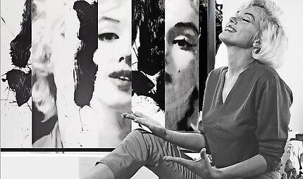 Marilyn Monroe, wie Allan Grant sie portr&auml;tierte.