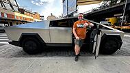 Burghaig Tesla-Stammtisch Michael Kapitza ist in einem selbst fahrenden Tesla Cybertuck durch New York gefahren und war begeistert.
