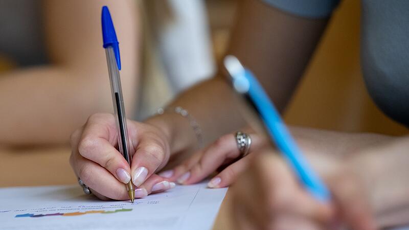 Schüler an einem Gymnasium