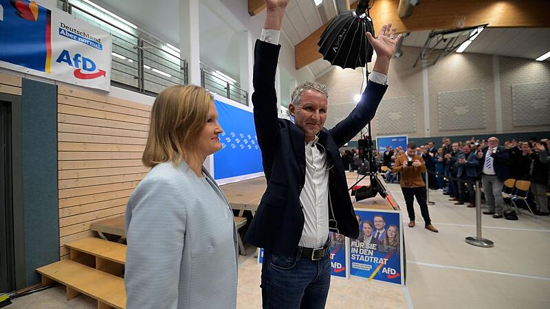 AfD-Wahlkampfveranstaltung mit H&ouml;cke in Seybothenreuth