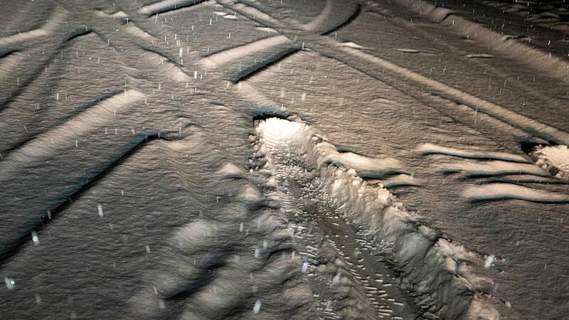 Schneefall in Bayern