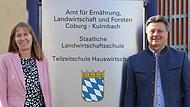Der bisherige Beh&ouml;rdenleiter Harald Weber gemeinsam mit seiner Nachfolgerin Christine Reininger.