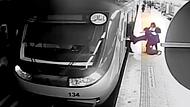 Ein Überwachungsvideo aus der Teheraner U-Bahn soll den Vorfall mit der jungen Frau zeigen.