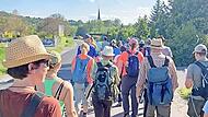 Die Wallfahrer im Jahr 2024 auf dem Heimweg vom Kreuzberg kurz vor Oberthulba. Die Wallfahrer im Jahr 2024 auf dem Heimweg vom Kreuzberg kurz vor Oberthulba.