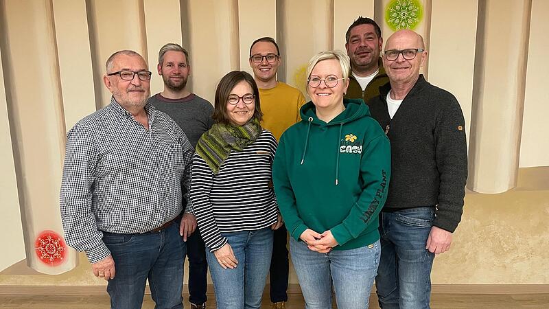 Auf dem Bild von links: Kassier Rainer Kraus, Kassenprüfer Andreas Neder, Kassierin Katrin Vollert, Schriftführer Tim Söder, 2. Vorsitzende Astrid Schmitt, Beisitzer Daniel Lohfink und Vorsitzender Bernhard Gößmann-Schmitt Auf dem Bild von links: Kassier Rainer Kraus, Kassenprüfer Andreas Neder, Kassierin Katrin Vollert, Schriftführer Tim Söder, 2. Vorsitzende Astrid Schmitt, Beisitzer Daniel Lohfink und Vorsitzender Bernhard Gößmann-Schmitt