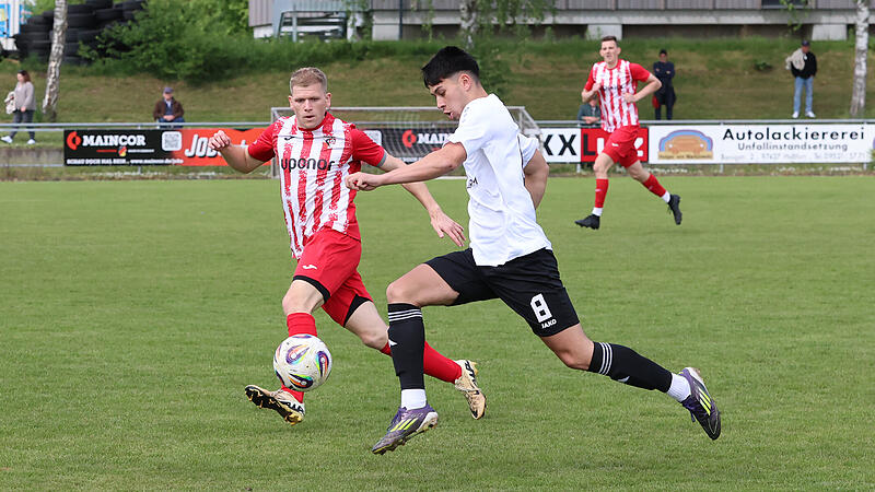 Dominik Eisenrauch (rechts) und der TV Haßfurt kämpfen in der Relegation um ein Bezirksliga-Ticket.