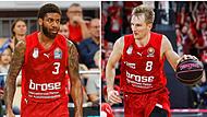 Wurden beide bei Brose Bamberg aussortiert: Justin Wright-Foreman (links) und Vaidas Kariniauskas