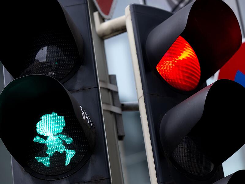 Pumuckl-Ampel in München Pumuckl-Ampel in München