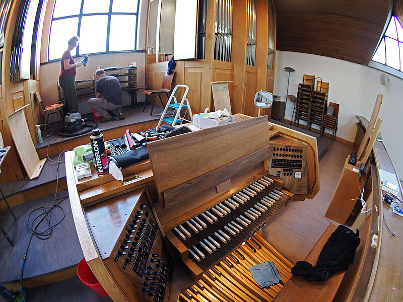Staub und Insekten: Orgel St. Marien Coburg wird gereinigt