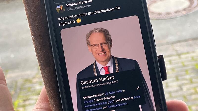 Wird German Hacker aus Herzogenaurach bald Digitalminister in Berlin? Im Netz wird darüber schon diskutiert.