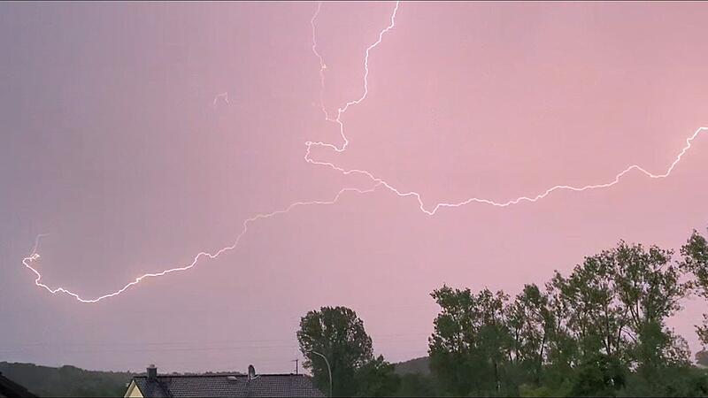 Gewitter &uuml;ber dem Kreis Bamberg