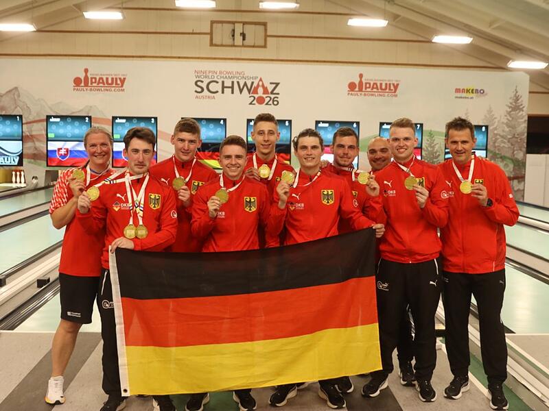 Der Kronacher Justin Moshake (Mitte) wurde mit dem deutschen U23-Team Weltmeister.