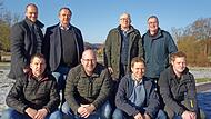Die Kandidaten der NWG in Unterleinleiter (hinten v.&nbsp;l.): Fabian Imelia-Stielicke, Gerhard Riediger, Kunibert Eberlein, Erich Vornberger, (vorne v.&nbsp;l.) : Florian N&uuml;tzel, Thomas Ochs, Sven Wiessner und Philipp Preller.