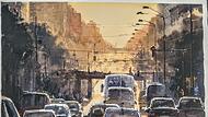 Anna Kataian: „Der Weg nach Hause“, Aquarell, 2019