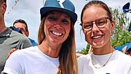 Jess Ittner (links) aus Coburg war bei der Triathlon Challenge Roth schnellste Amateurin, die Schweizerin Alanis Siffert (rechts) triumphierte bei den Profis.privat Jess Ittner (links) aus Coburg war bei der Triathlon Challenge Roth schnellste Amateurin, die Schweizerin Alanis Siffert (rechts) triumphierte bei den Profis.privat