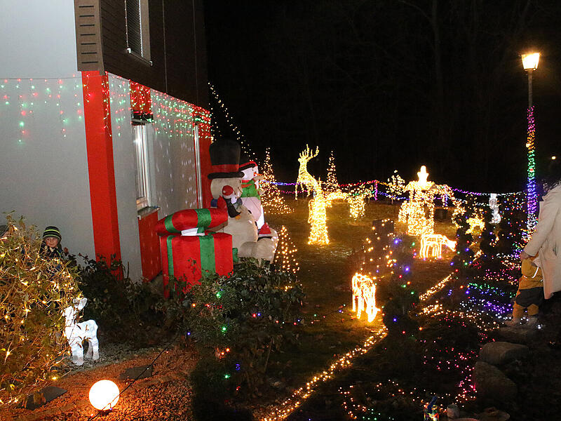 Weihnachtshaus im Itzgrund: Mehr als 40.000 Lichter