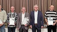 Geehrt wurden bei der August Ullrich GmbH Elfershausen (von links): Stefan Bayer (25 Jahre), Thomas Löschner (25 Jahre), Andreas Seufert (25 Jahre), Maik Heber (25 Jahre), Michael Greubel (25 Jahre), August Schneider (Geschäftsführer), Martin Hock...
