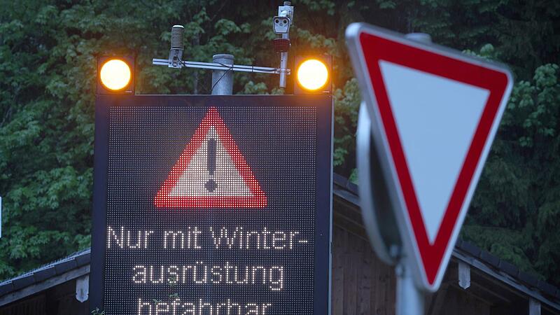 Schneefall in den höheren Lagen Bayerns Schneefall in den höheren Lagen Bayerns