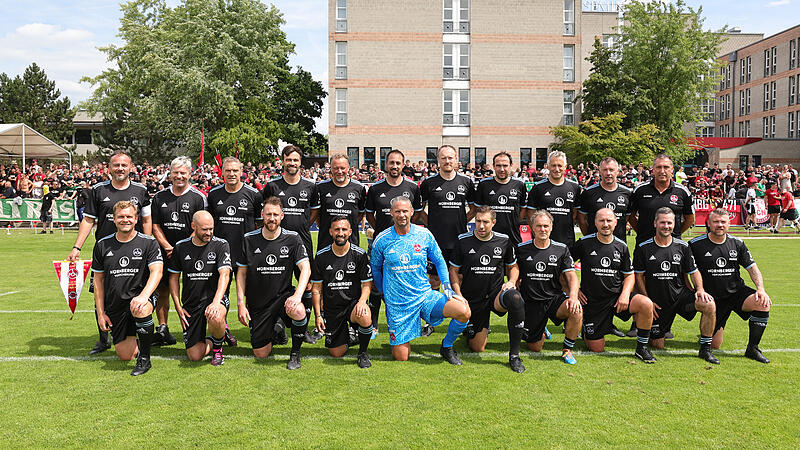 Das Traditionsteam des 1. FC N&uuml;rnberg kommt zum TDC Lindau. Michael Wiesinger (vorne, 2.v.re.) ist sicher dabei.