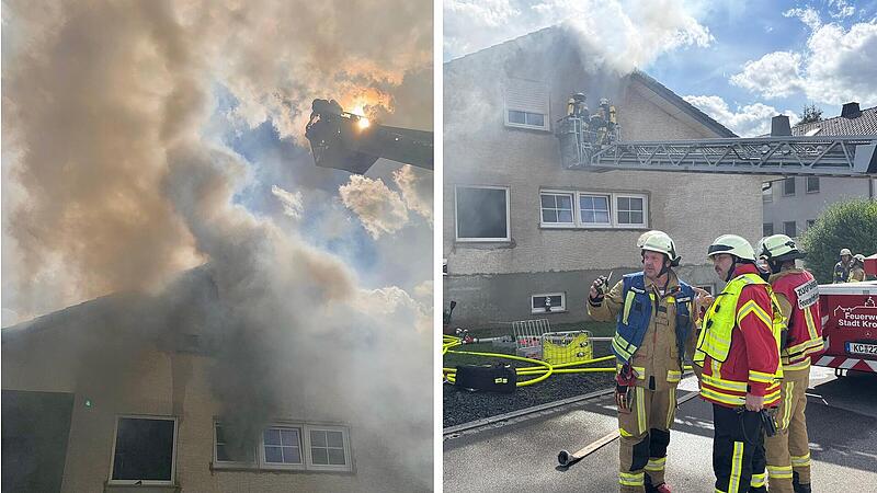 Hoher Schaden bei Hausbrand in Neuses: Anwohner k&ouml;nnen sich retten