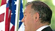 G&uuml;nther Beckstein (CSU) war von 1993 bis 2007 bayerischer Innenminister. Am ersten Jahrestag des Attentats sprach vor dem US-Generalkonsulat in M&uuml;nchen. dpa-Archiv