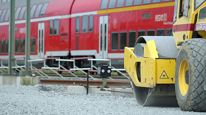 Die Bahn baut bei Forchheim: Allein 2023 wurden 160 Millionen Euro in die Strecke zwischen Bamberg und Nürnberg investiert.