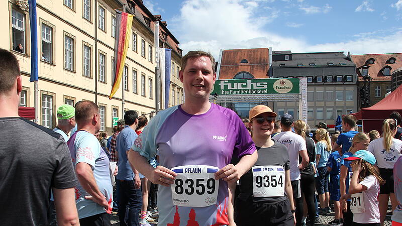 Mit seiner Zeit von gut 28 Minuten war Bamberger Zweiter Bürgermeister Jonas Glüsenkamp sehr einverstanden.