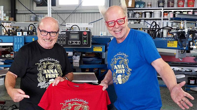So sieht das 33. Annafestshirt von Uli Raab und Atze Bauer aus.