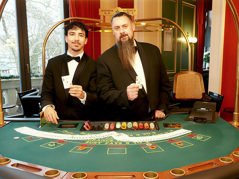 Wollen es wissen: die Croupiers Dario Hernandez-Tirado und Andreas Voll