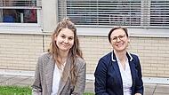 Franziska Kaufmann (links) und Bianca Schmitt vom Bildungsb&uuml;ro des Landkreises freuen sich &uuml;ber den erfolgreichen Abschluss der Aktionswochen.